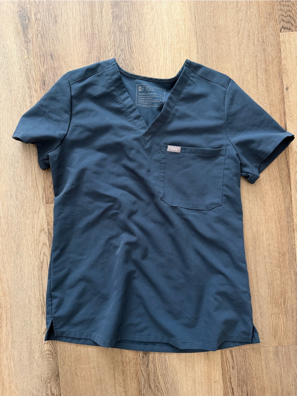 FIGS Women's Navy V-Neck Scrub Top